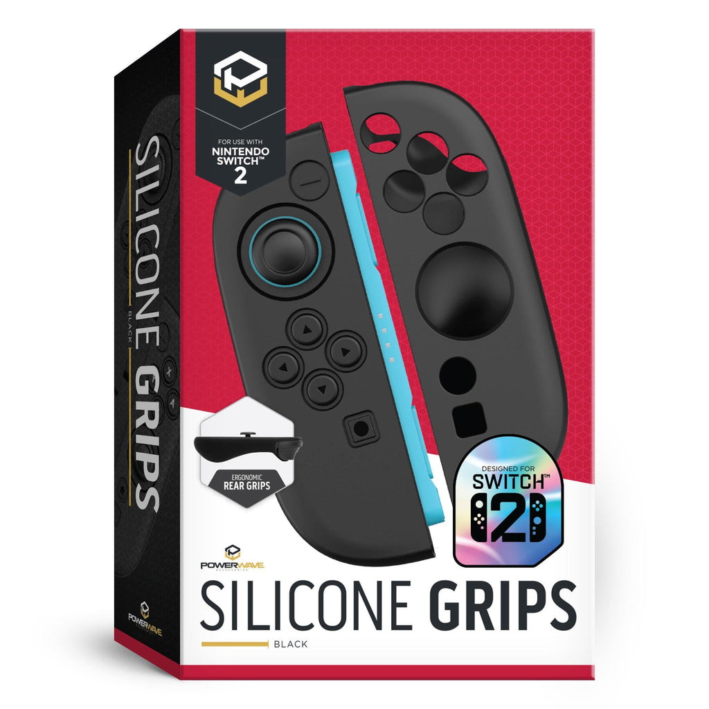 Powerwave Silicone Grips Black for Nintendo Switch 2